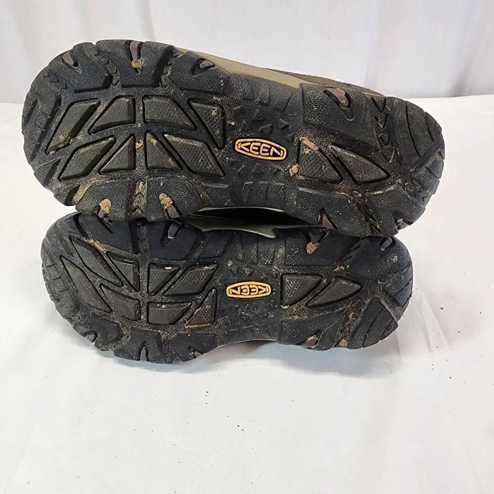 Keen Palisades Hiking Trail Shoes #52016-BOSG Brown & Tan Womens Size 6